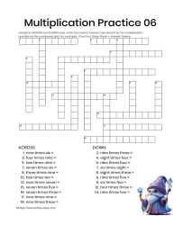 Multiplication Practice 3rd Grade 06