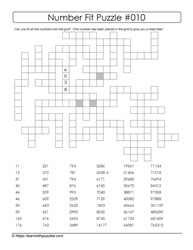 Number Fit Puzzle - 010