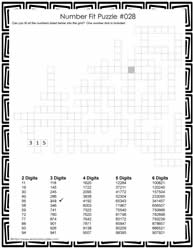 Number Fit Puzzle - 028