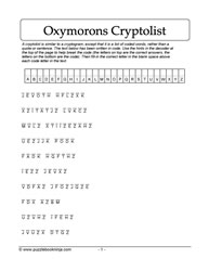 Oxymoron Cryptolist