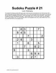 Printable Sudoku (21-25)