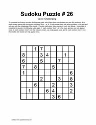 Printable Sudoku (26-30)