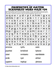 Properties-Word Maze-Scrambled#04