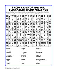 Properties-Word Maze-Scrambled#05