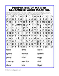 Properties-Word Maze-Scrambled#06