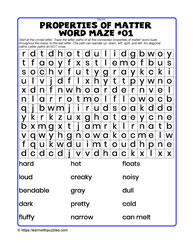 Properties Word Maze#01