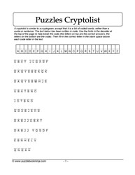 Puzzles Cryptolist