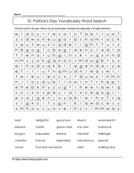 St. Patrick's Day Word Search #04