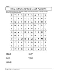 Wordsearch For Strings