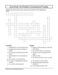 Summer Crossword Puzzle #01