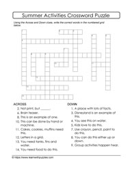Summer Crossword Puzzle #02
