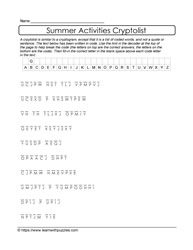 Summer Cryptolist Puzzle #24