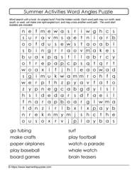 Summer Wordangles Puzzle #07