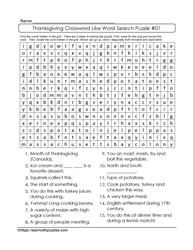 Crossword Word Search #01
