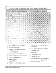 Crossword Word Search #06
