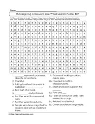 Crossword Word Search #07