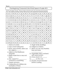 Crossword Word Search #10
