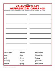 Alphabetical Order #05