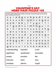 Valentine's Word Maze #02