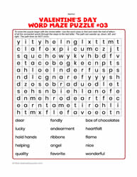 Valentine's Word Maze #03