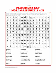 Valentine's Word Maze #04