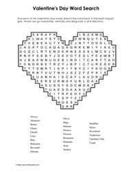 Valentine's Word Search #03