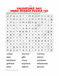 Valentine's Word Search #10