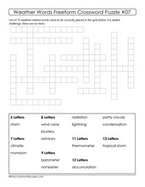 Theme Based Crossword