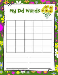 Letter D Activity Word Search