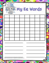 Word Search Activity Letter E