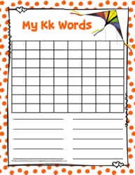 Word Search Activity Letter K