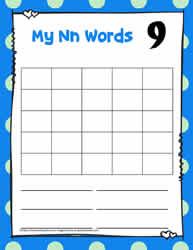 Letter N Activity Word Search