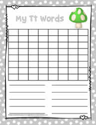 Word Search Activity Letter T