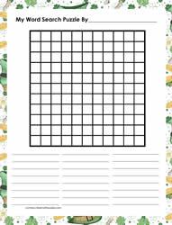 11x11 Blank Word Search St.Patrick's