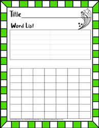 Word Search Template #05