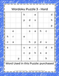 Wordoku Puzzles #03