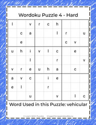 Wordoku Puzzle #04