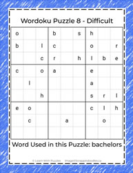 Wordoku Puzzles #08