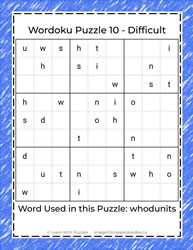 Wordoku Puzzle #10