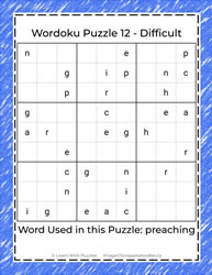 Wordoku Puzzle #12