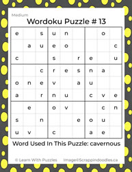 Wordoku Puzzle #13