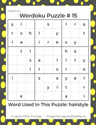 Wordoku Puzzle #15