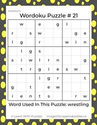 Wordoku Puzzle #21