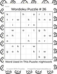 Wordoku Puzzle #26
