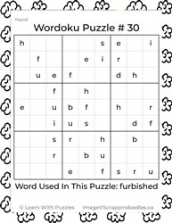 Wordoku Puzzle #30