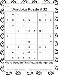 Wordoku Puzzle #32