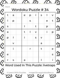 Wordoku Puzzle #34