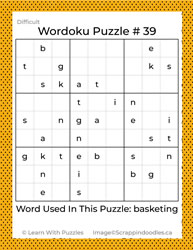 Wordoku Puzzle #39