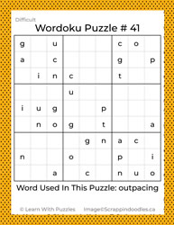 Wordoku Puzzle #41